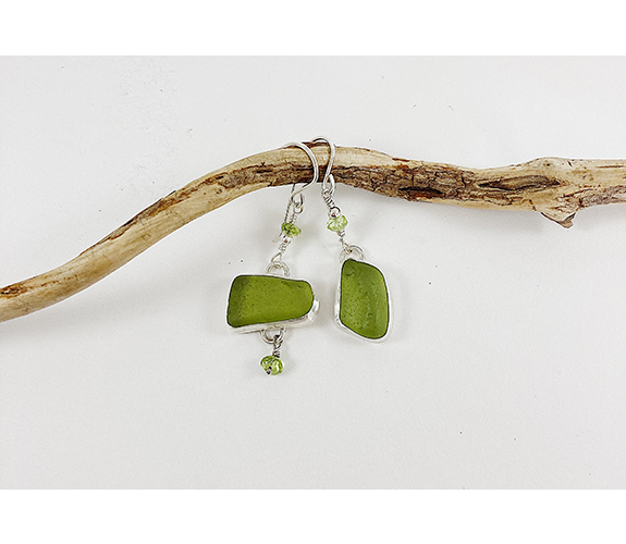 "Barcelona Sea Glass" earrings - Andi Clarke